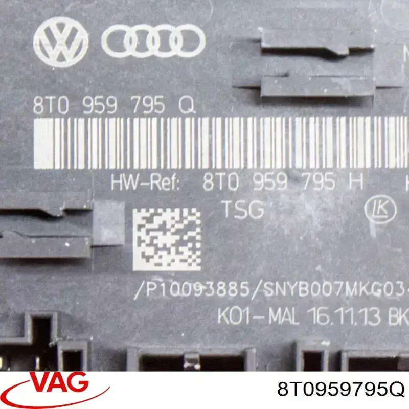 8T0959795Q VAG Блок комфорту задніх дверей