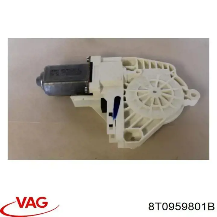 Двигун склопідіймача двері передньої, лівої 8T0959801B VAG