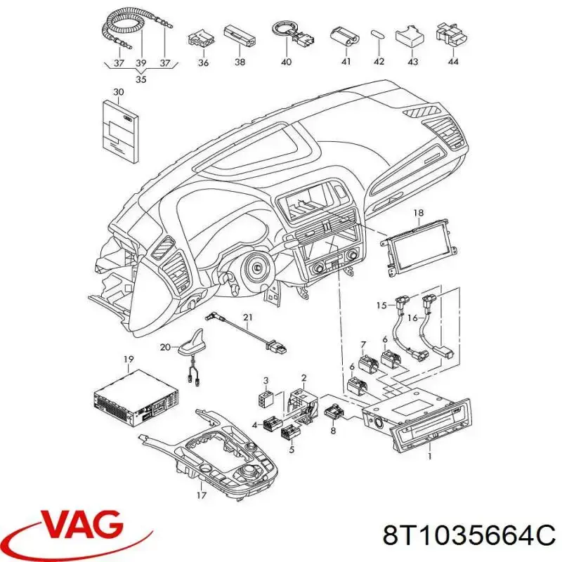  VAG 8T1035664CV ціна, від 186.56 USD