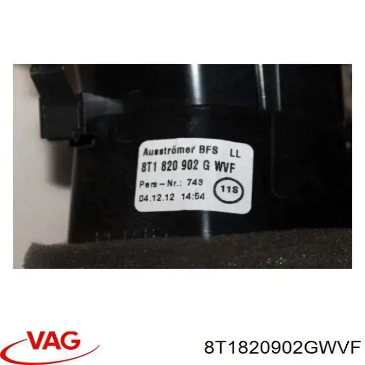 Решітка повітроводу права VAG 8T1820902GWVF ціна, від 17.30 USD