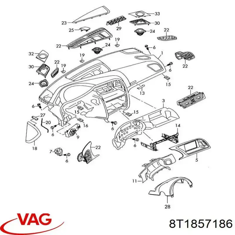 Купити 8T1857186 VAG 