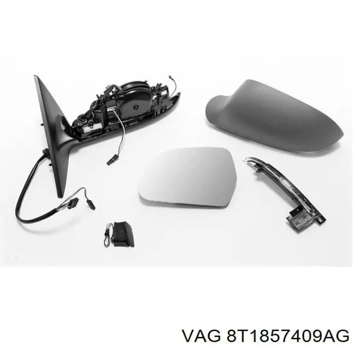 Ліве бічне дзеркало VAG 8T1857409AG ціна, від 152.00 USD