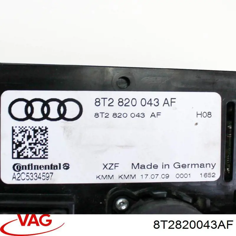 8T2820043AF VAG Механізм управління кондиціонером