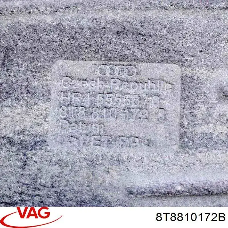 Підкрилок заднього крила, правий 8T8810172B VAG
