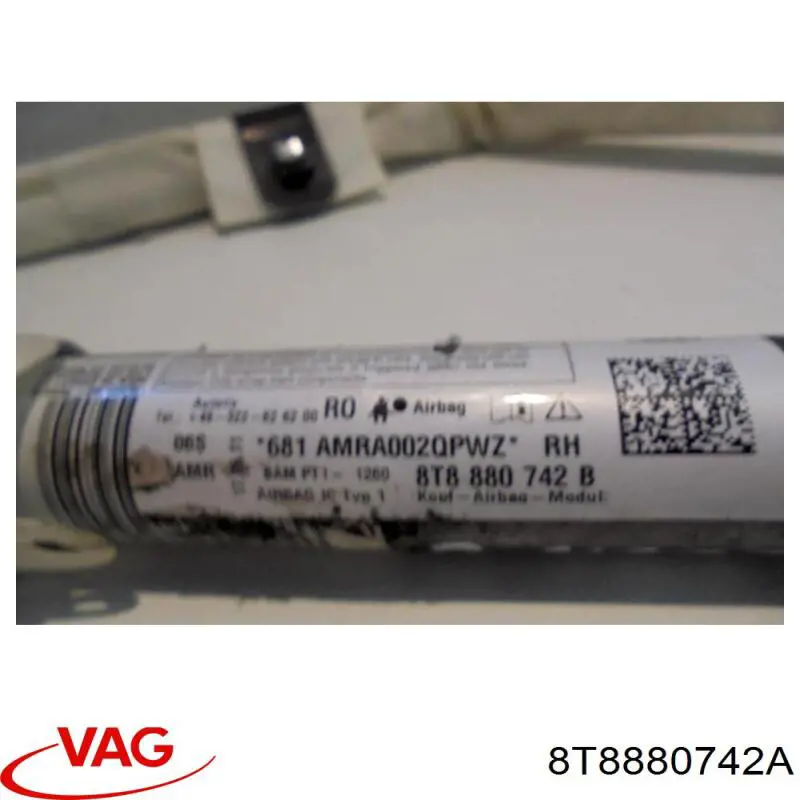Подушка безпеки, збоку, права, AIRBAG VAG 8T8880742B ціна, від 121.02 USD