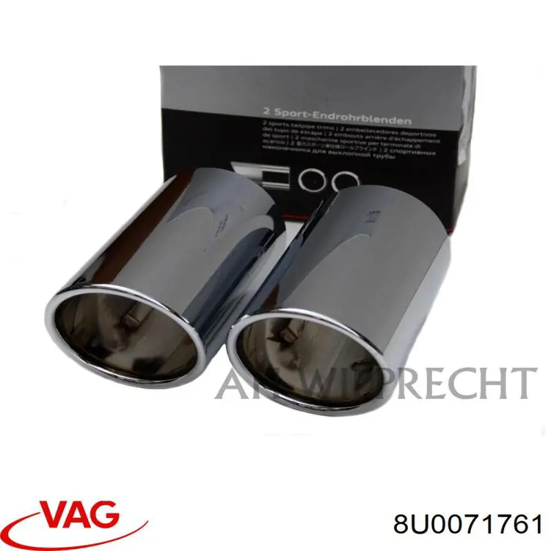Насадка на глушник VAG 8U0071761 ціна, від 194.82 USD