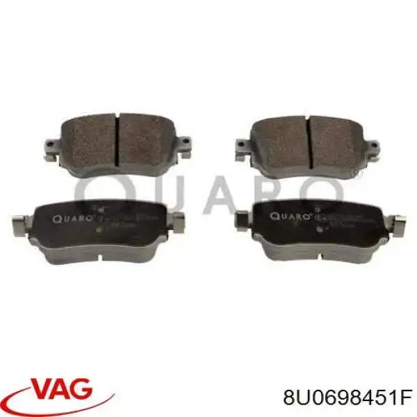 Задні гальмівні колодки VAG 8U0698451F ціна, від 37.97 USD
