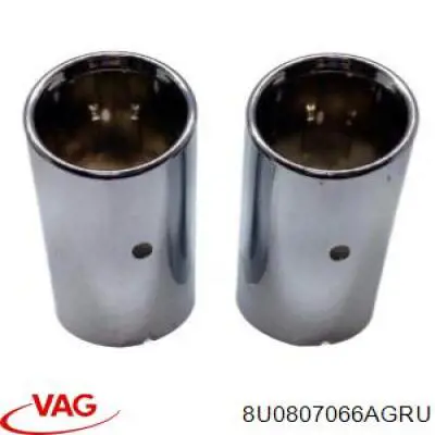 8U0807066AGRU VAG Бампер передній ікло праве