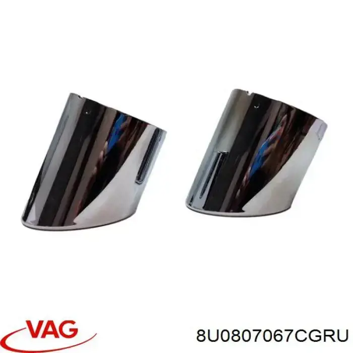 8U0807067CGRU VAG Бампер задній, верхня частина