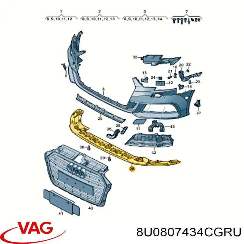  VAG 8U0807434CGRU