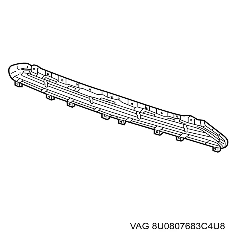 Решітка переднього бампера, центральна FPS FP1218910 ціна, від 31.59 USD