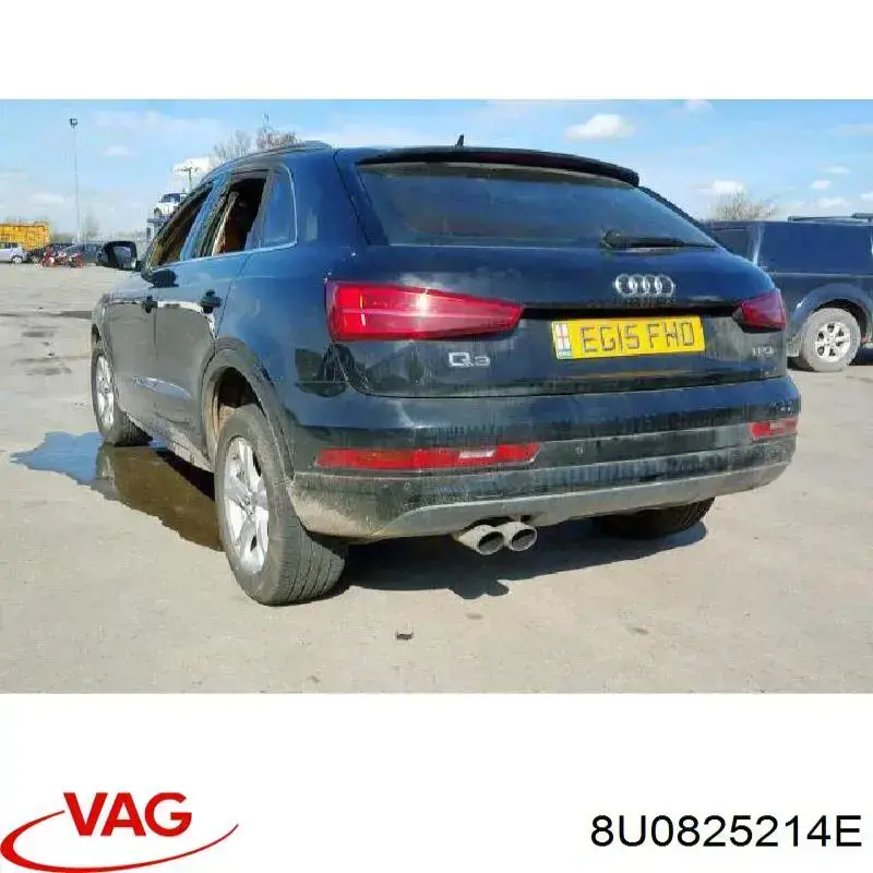 Захист днища, задній правий VAG 8U0825214E