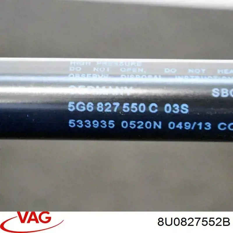 Купити 8U0827552B VAG Амортизатор двері багажника