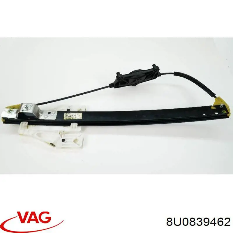 Механізм склопідіймача двері задньої, правої 8U0839462 VAG