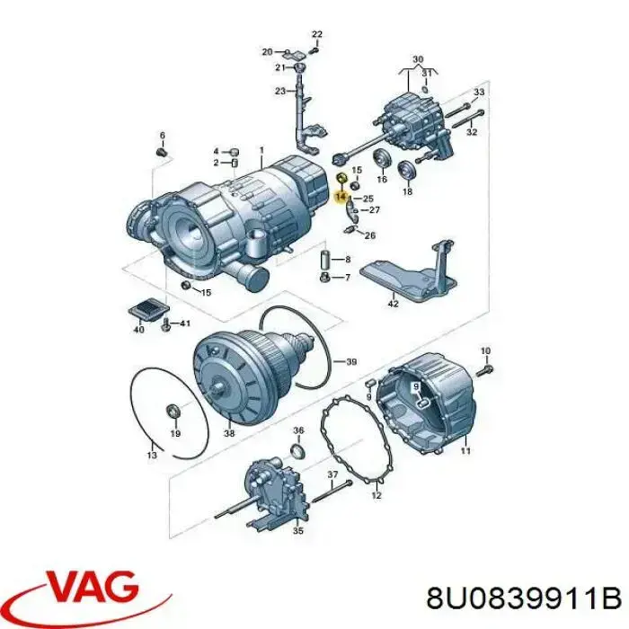  VAG 8U0839911B ціна, від 21.53 USD