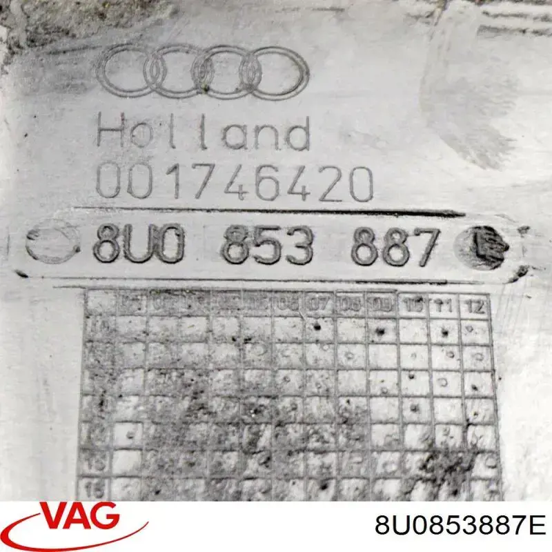Купити 8U0853887E VAG Підкрилок переднього крила, правий передній