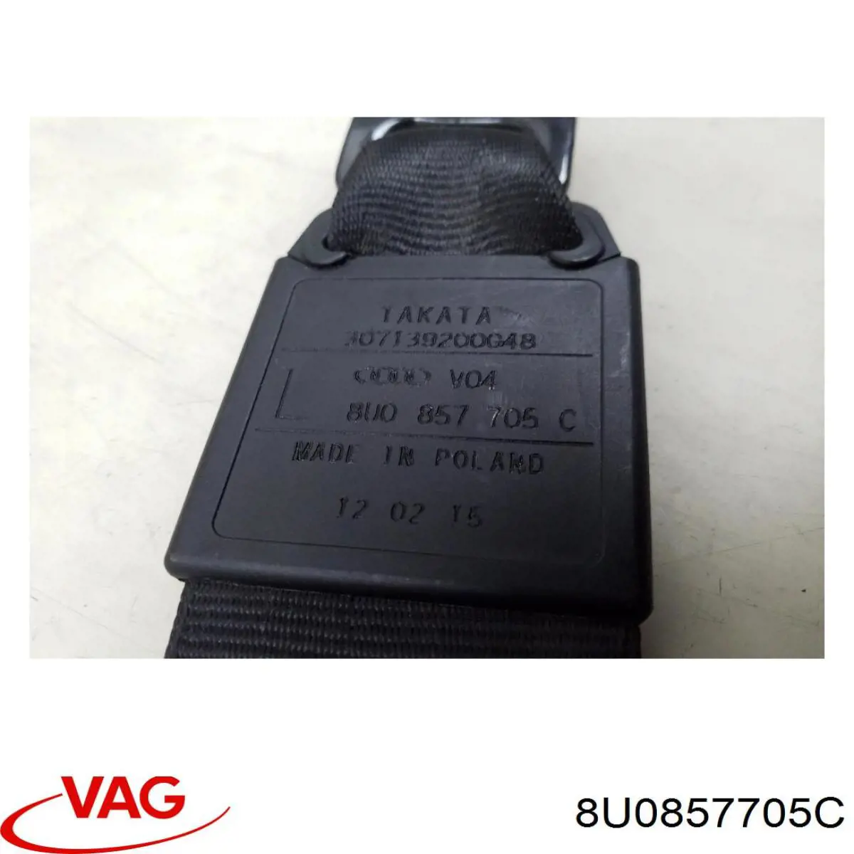 Пасок безпеки передній лівий VAG 8U0857705C ціна, від 70.54 USD