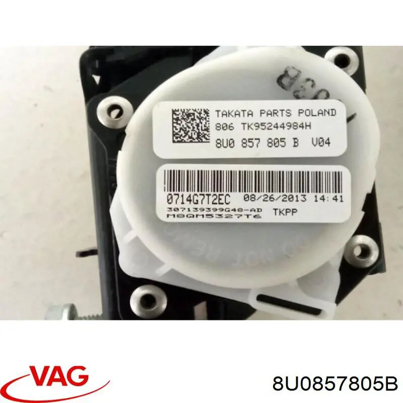 Купити 8U0857805B VAG Пасок безпеки задній