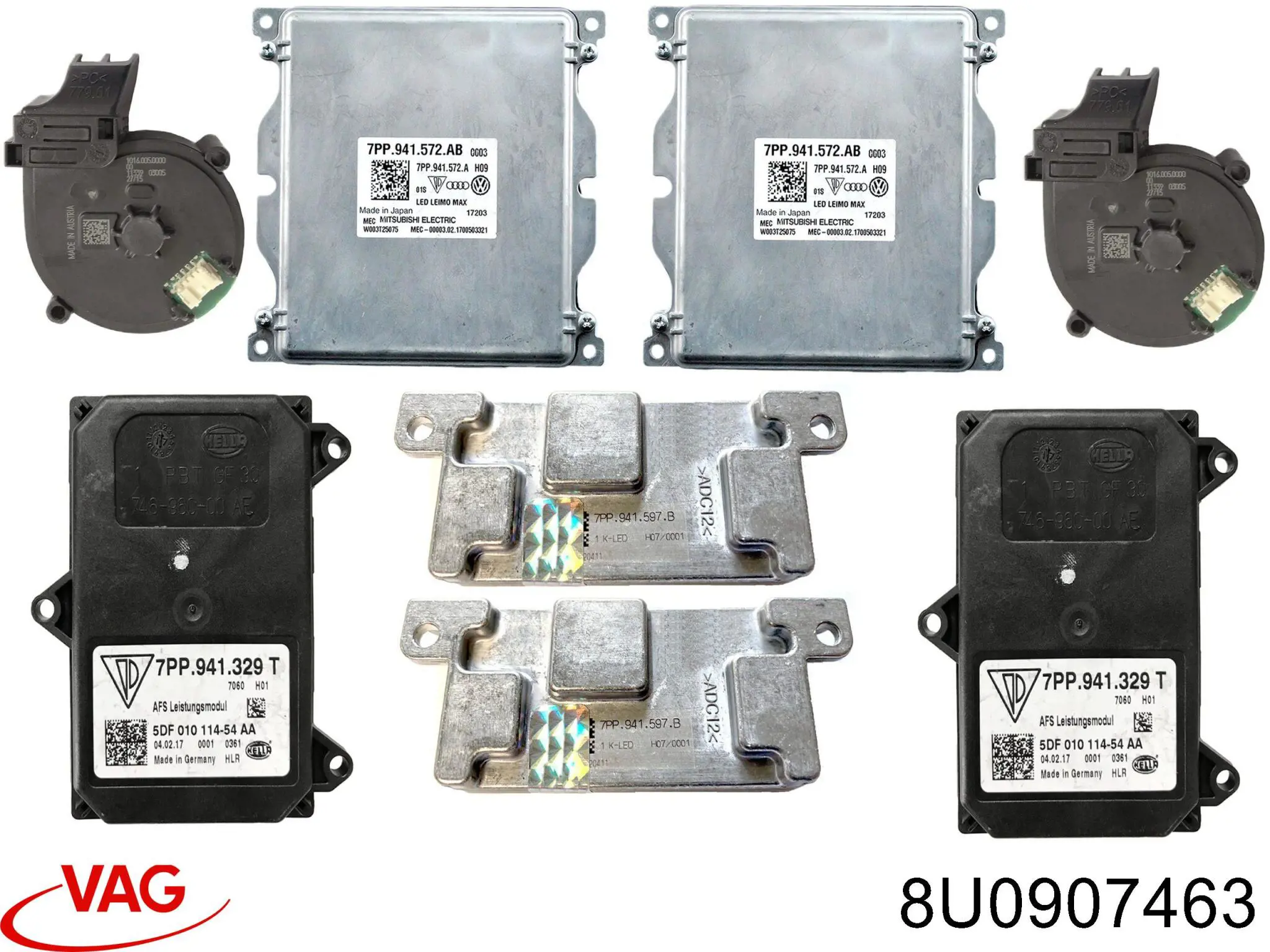 Вентилятори охолодження фари VAG 8U0907463 ціна, від 64.90 USD