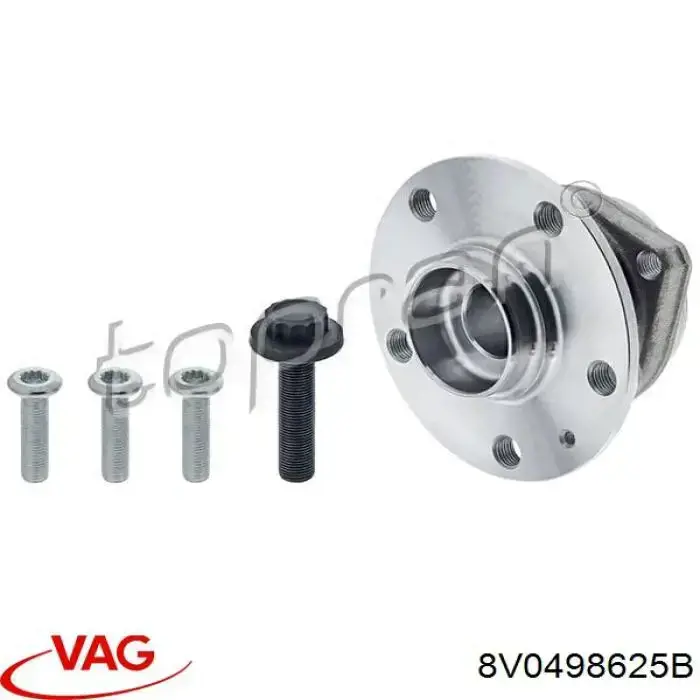 Маточина колеса передня VAG 8V0498625B ціна, від 56.53 USD