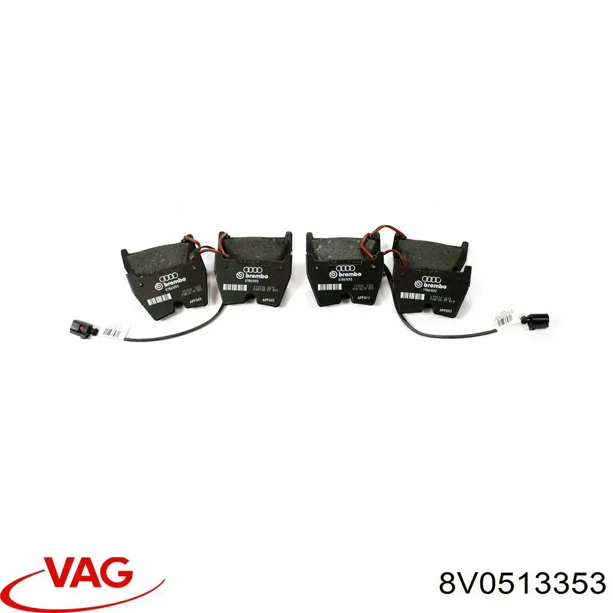 Опора амортизатора заднього 8V0513353 VAG