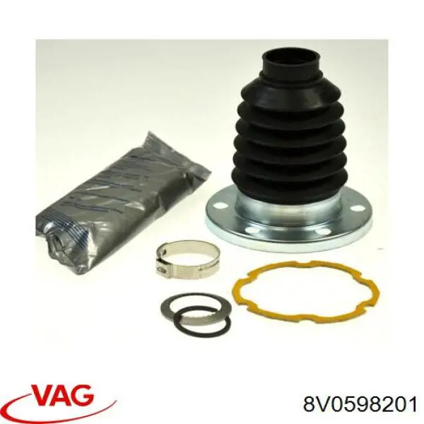 8V0598201 VAG Пильник шарніра кутових швидкостей внутрішній задній