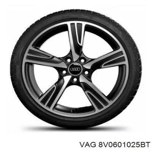 Диски колісні литі (легкосплавні, титанові) VAG 8V0601025BT ціна, від 897.36 USD