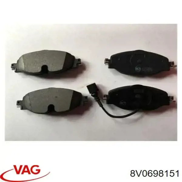 Передні тормозні колодки 8V0698151 VAG