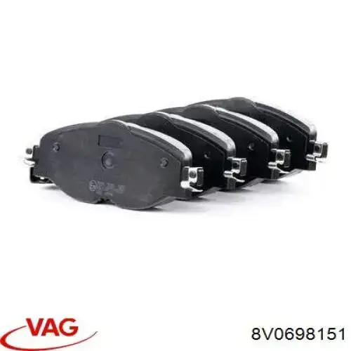 8V0698151 VAG колодки гальмівні передні, дискові