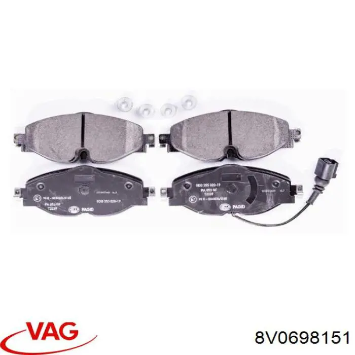 Передні тормозні колодки 8V0698151 VAG