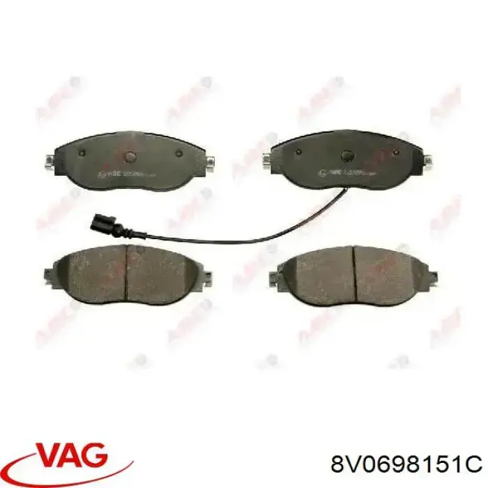 Передні тормозні колодки 8V0698151C VAG