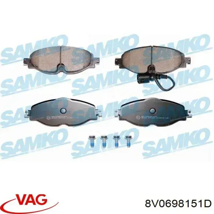 Тормозні колодки VAG 8V0698151D