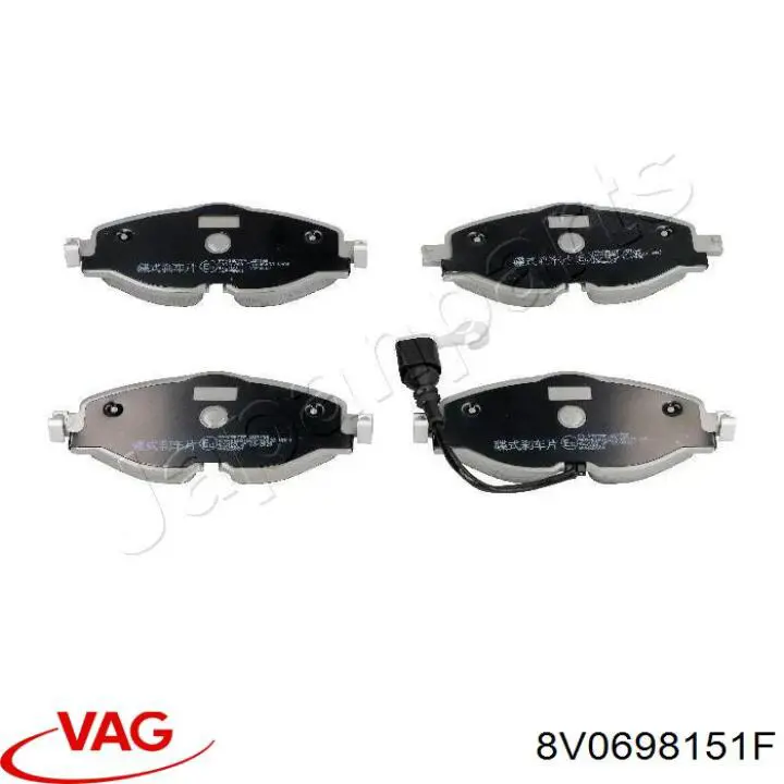 Гальмівні колодки VAG 8V0698151F ціна, від 99.81 USD