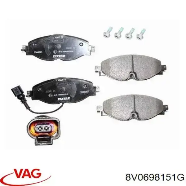 Тормозні колодки VAG 8V0698151G