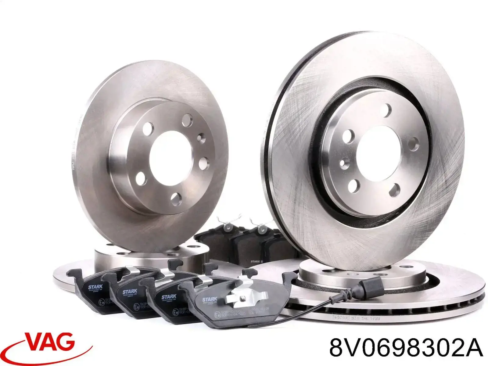 Диск переднього гальма VAG 8V0698302D ціна, від 183.41 USD