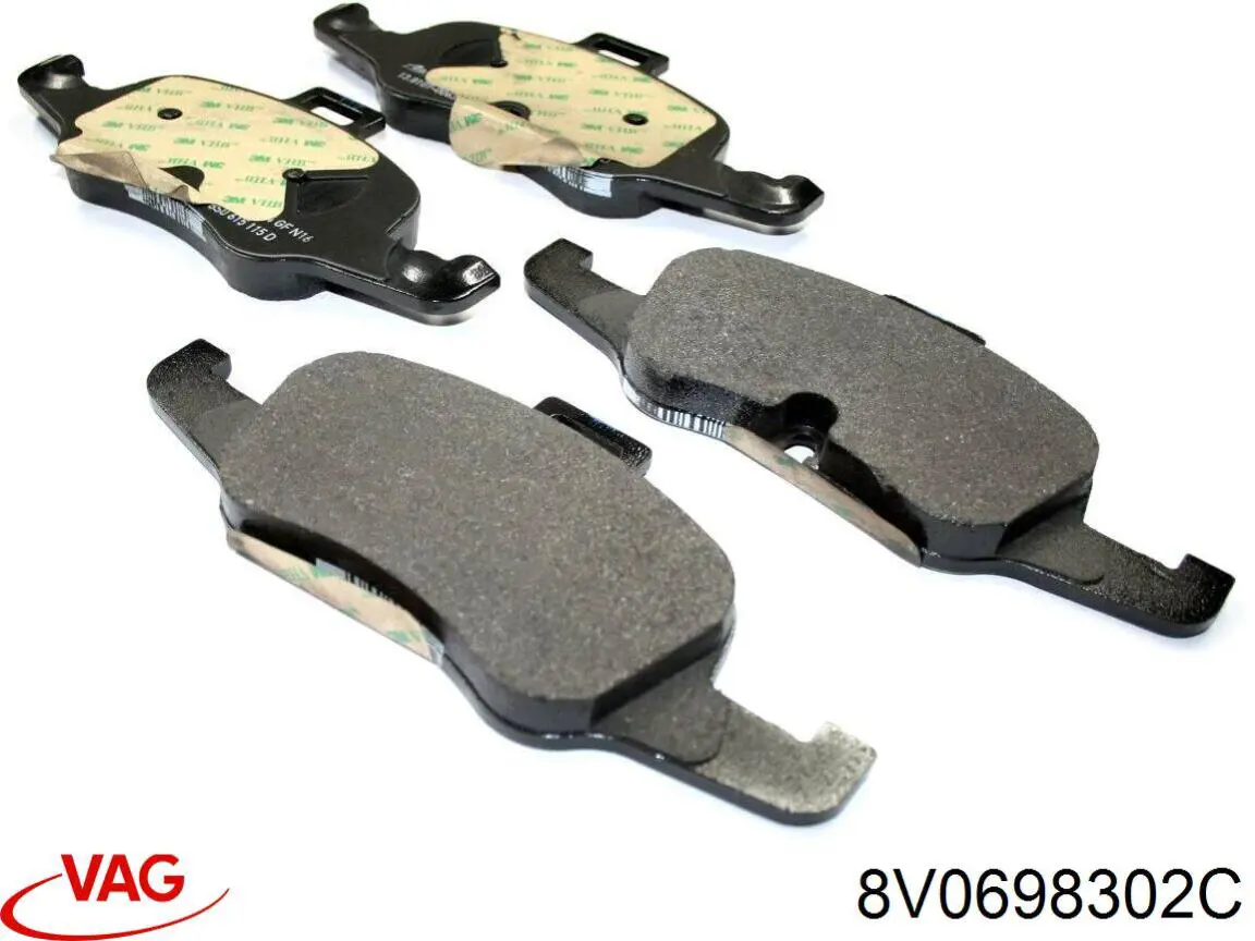 Гальмівні колодки VAG 8V0698302C ціна, від 53.35 USD