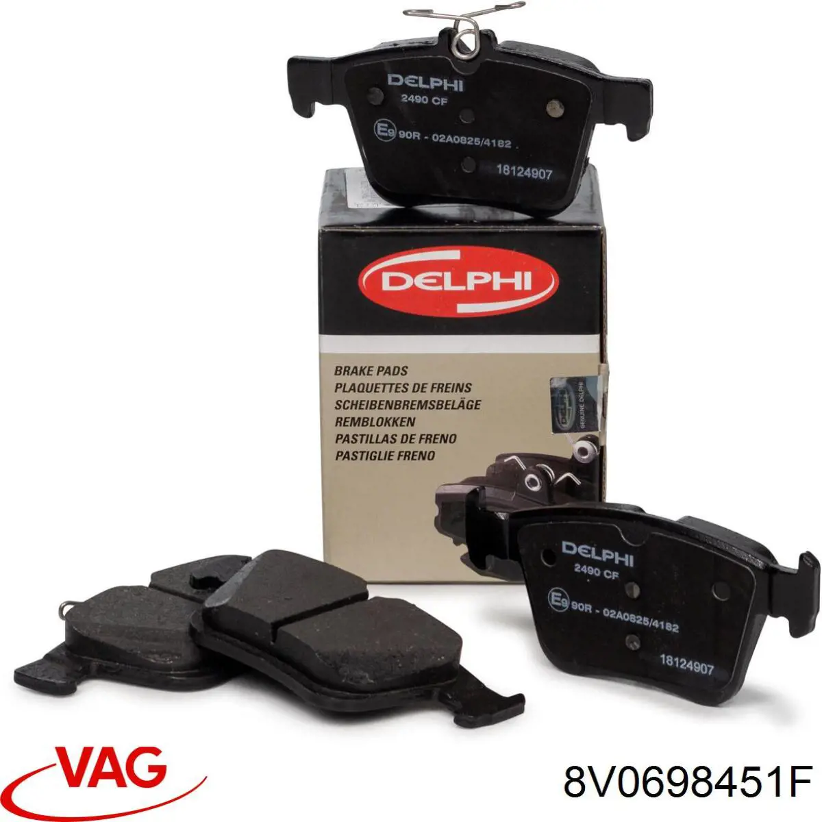 Задні дискові колодки VAG 8V0698451F