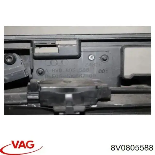 8V0805588 VAG супорт радіатора в зборі/монтажна панель кріплення фар