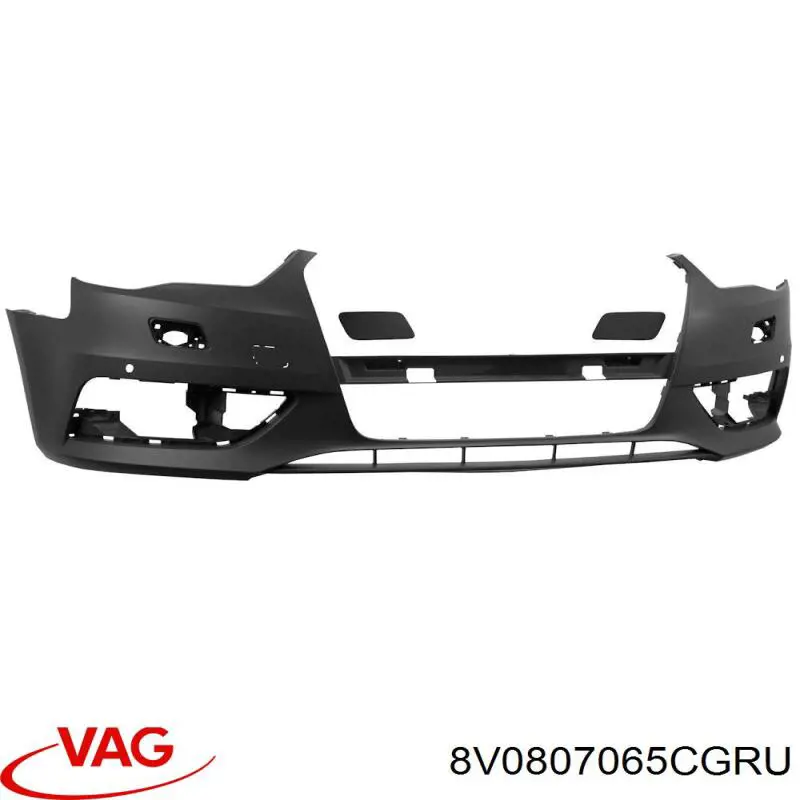 8V0807065CGRU VAG Бампер передній в зборі