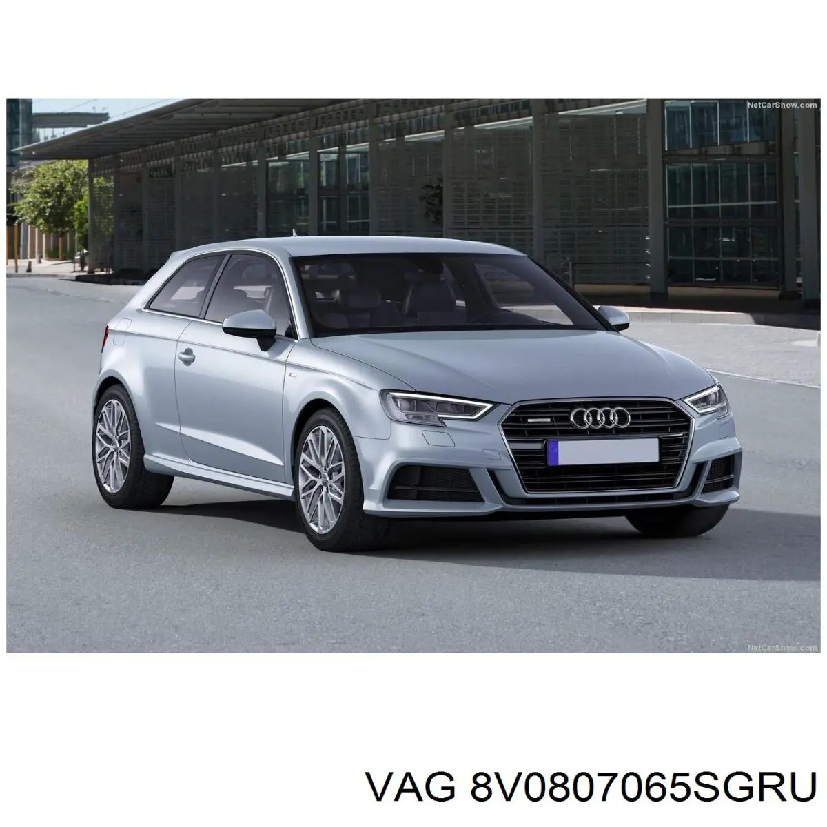 8V0807065S VAG Бампер передній в зборі
