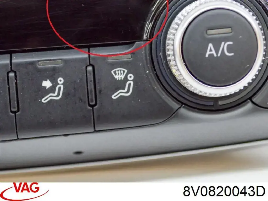 Реостат/перемикач-регулятор режиму обігрівача салону на Audi A3 (8VS)