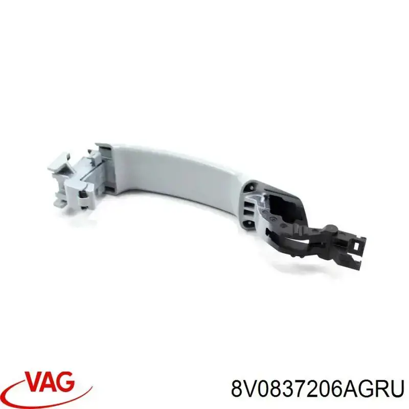 Купити 8V0837206AGRU VAG Ручка дверей правих, зовнішня, перед/зад
