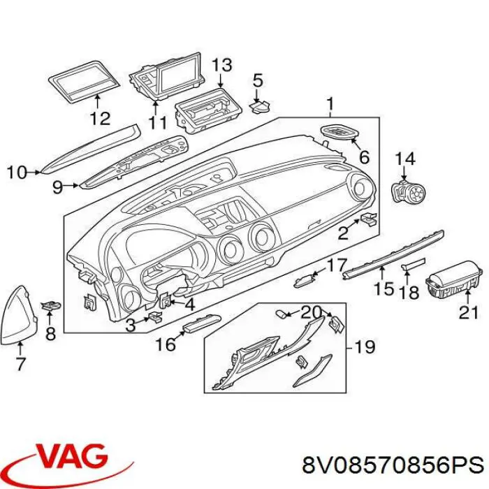  VAG 8V08570856PS ціна, від 3.17 USD