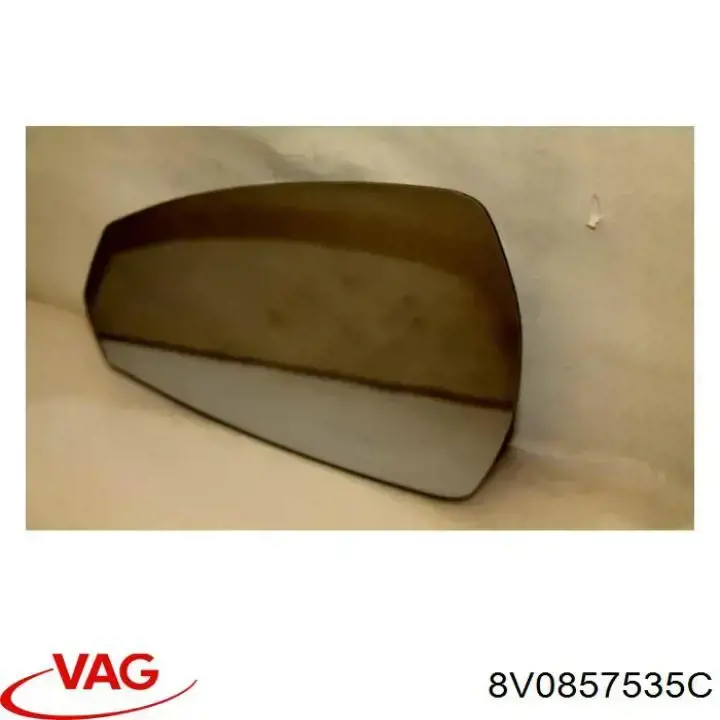 Дзеркальний елемент лівого дзеркала заднього виду VAG 8V0857535C ціна, від 89.45 USD