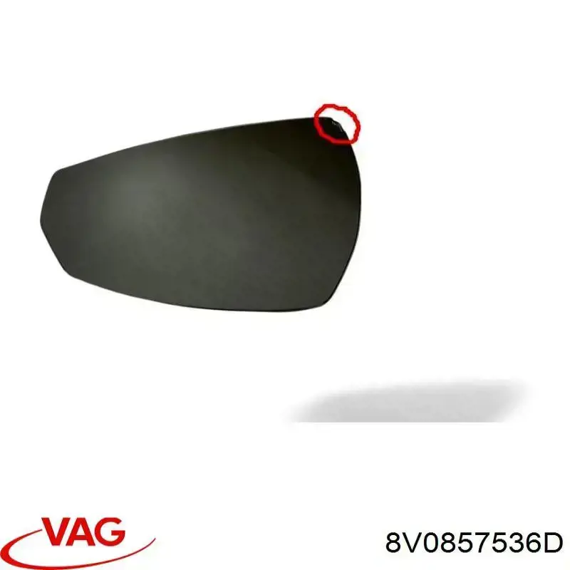 Купити 30200991 TYC Скло дзеркала заднього виду, правого