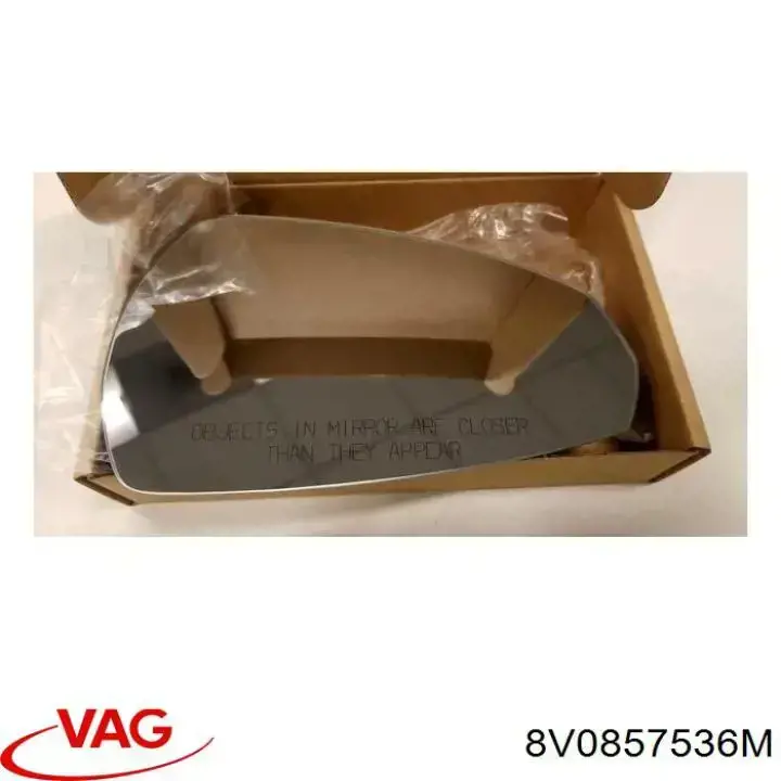 Скло дзеркала заднього виду, правого VAG 8V0857536M ціна, від 107.06 USD