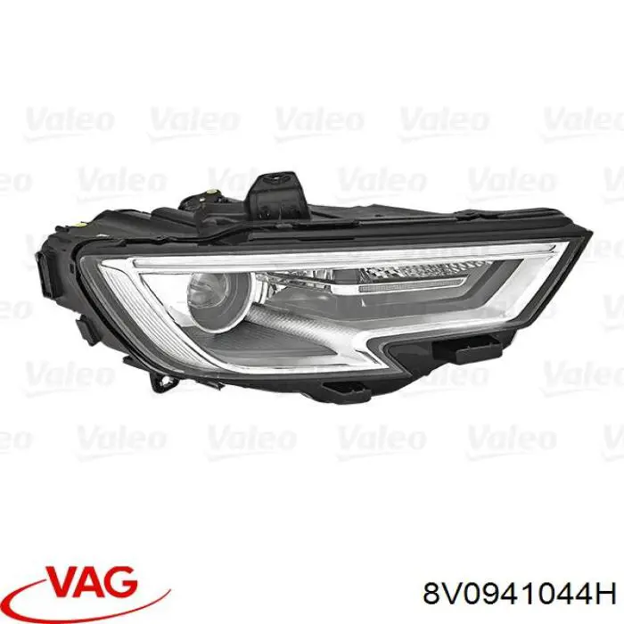 Основна фара - вставка VAG 8V0941044H ціна, від 597.11 USD