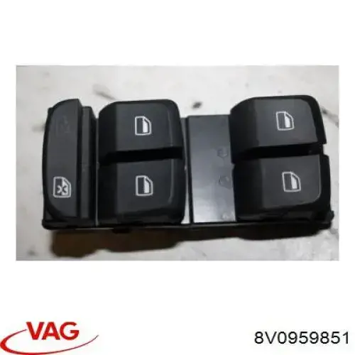 Кнопковий блок керування склопідіймачами передній лівий 8V0959851 VAG