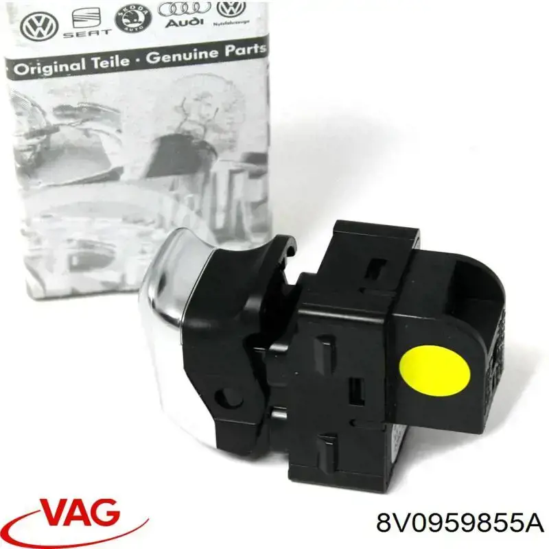 8V0959855A VAG кнопка вмикання двигуна склопідіймача передня права