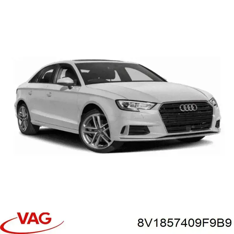 Купити 8V1857409F9B9 VAG Бічне дзеркало заднього виду ліве